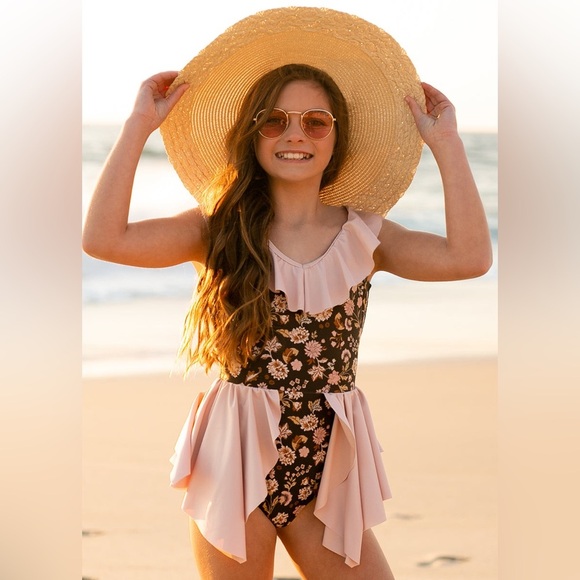 JOYFOLIE CHRISTABEL SWIMSUIT IN BLACK FLORAL - Picture 1 of 9